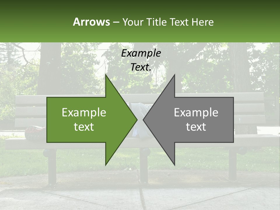 Bench Nap Relaxation PowerPoint Template