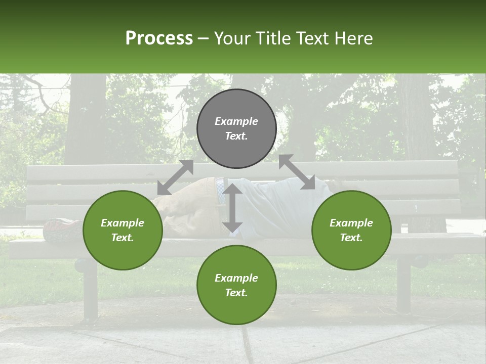 Bench Nap Relaxation PowerPoint Template