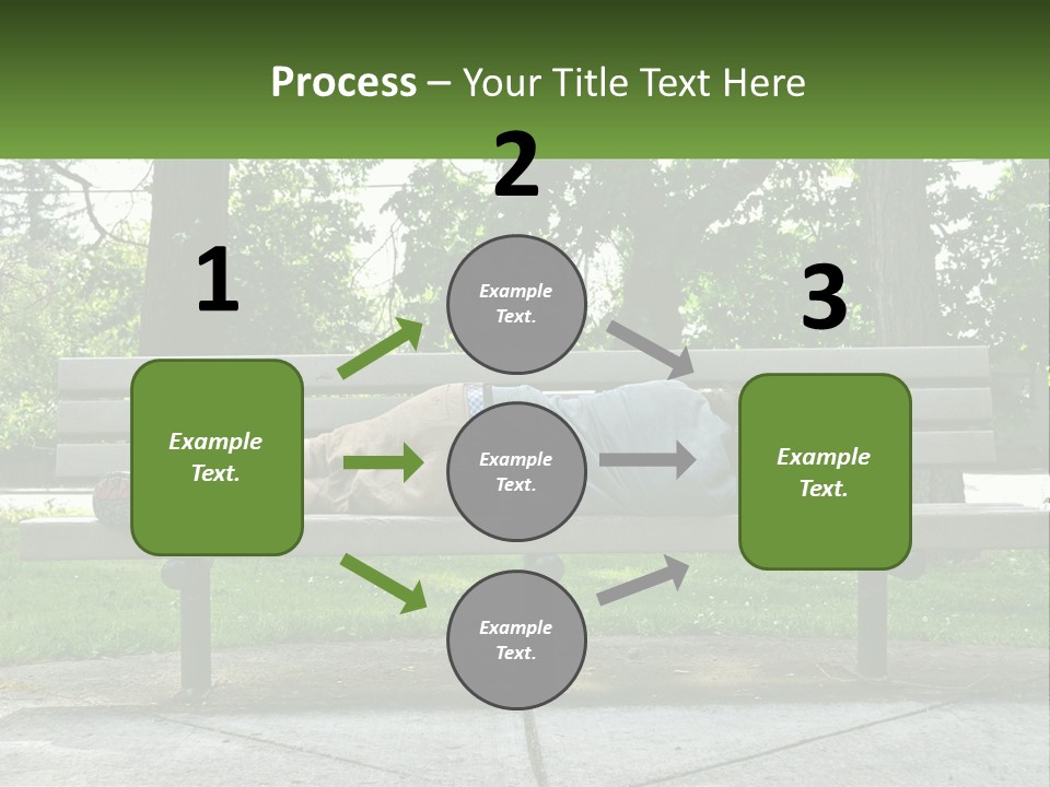 Bench Nap Relaxation PowerPoint Template
