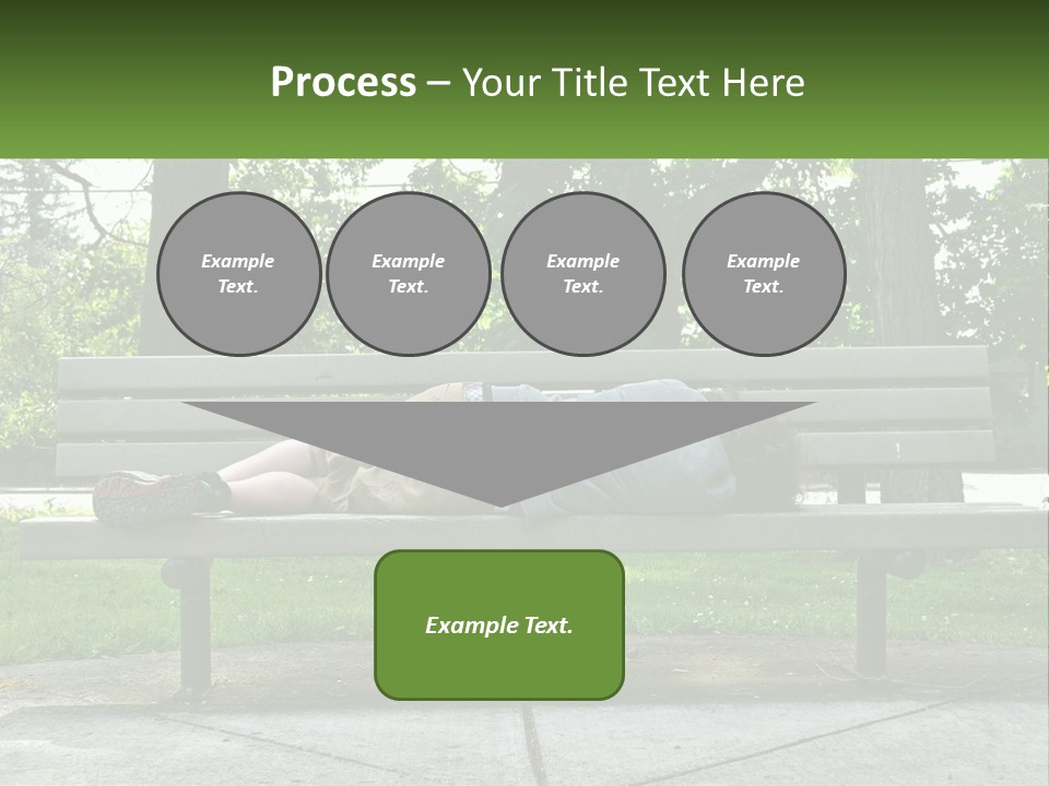Bench Nap Relaxation PowerPoint Template