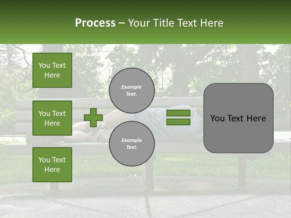 Bench Nap Relaxation PowerPoint Template