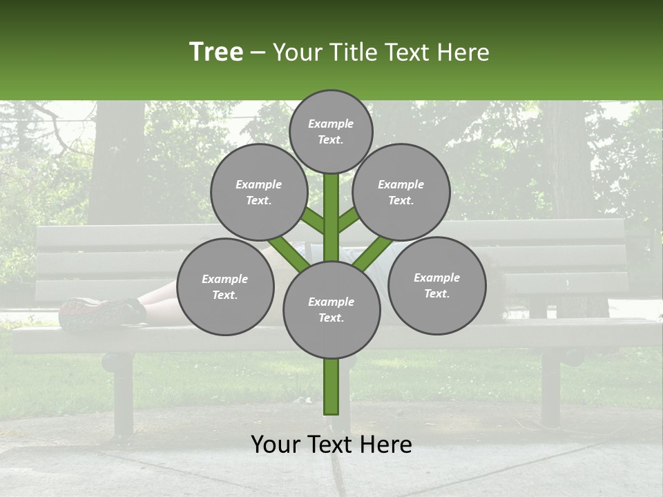 Bench Nap Relaxation PowerPoint Template