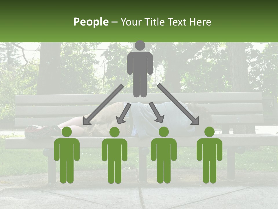 Bench Nap Relaxation PowerPoint Template