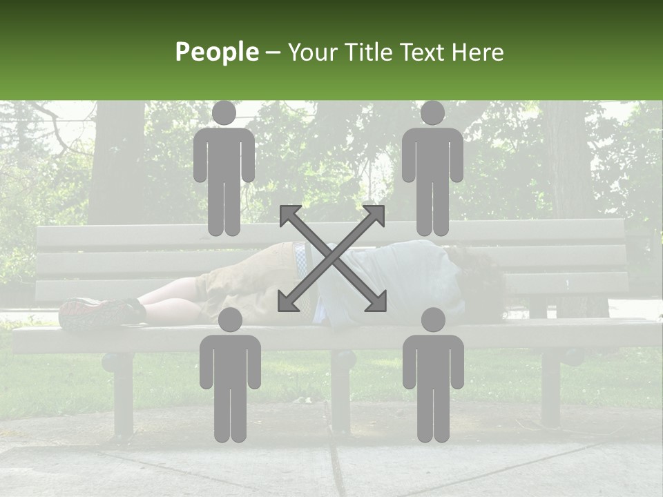 Bench Nap Relaxation PowerPoint Template
