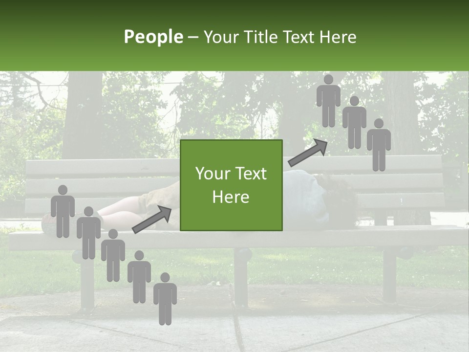 Bench Nap Relaxation PowerPoint Template