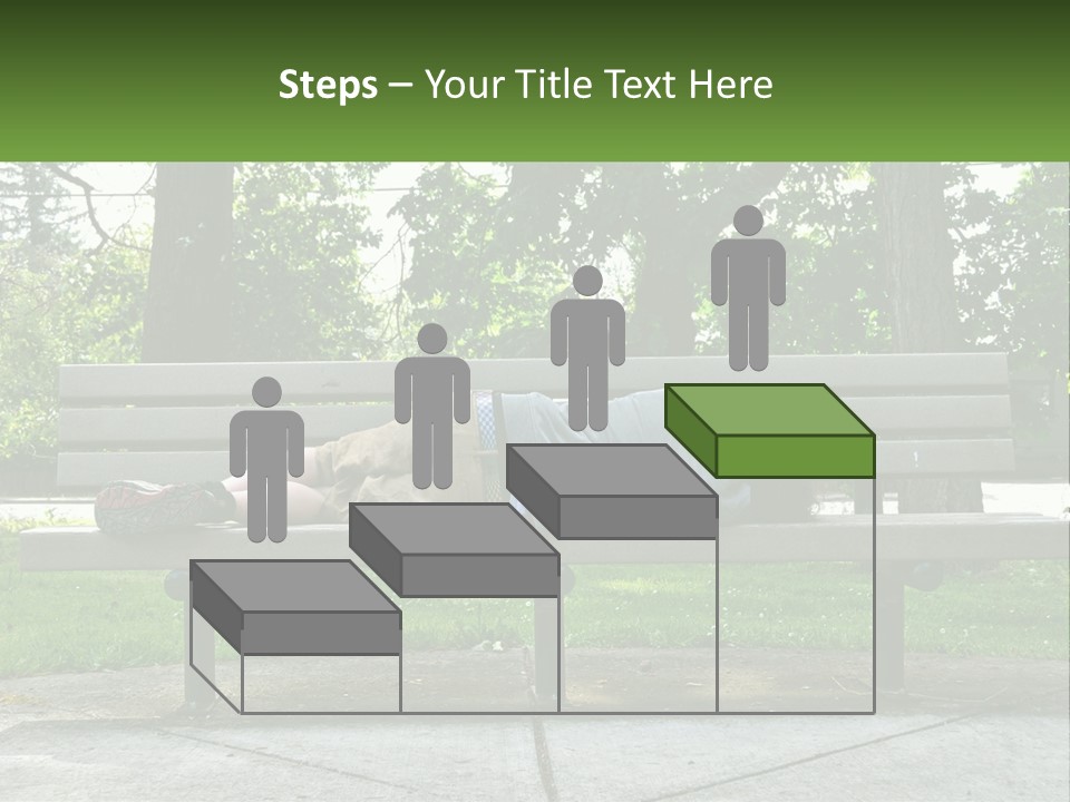 Bench Nap Relaxation PowerPoint Template