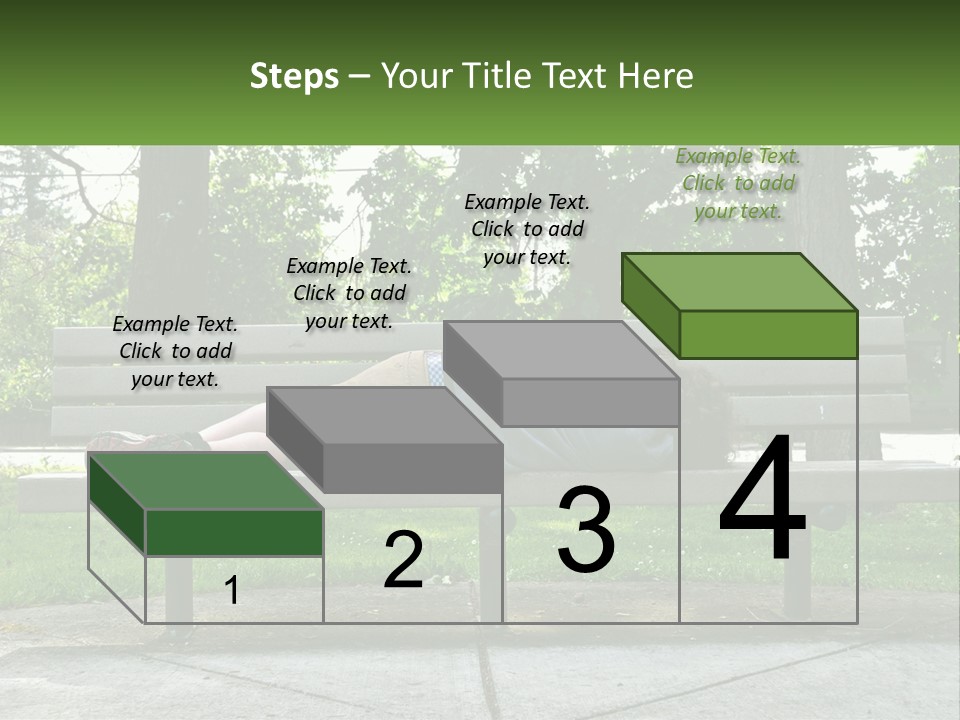 Bench Nap Relaxation PowerPoint Template