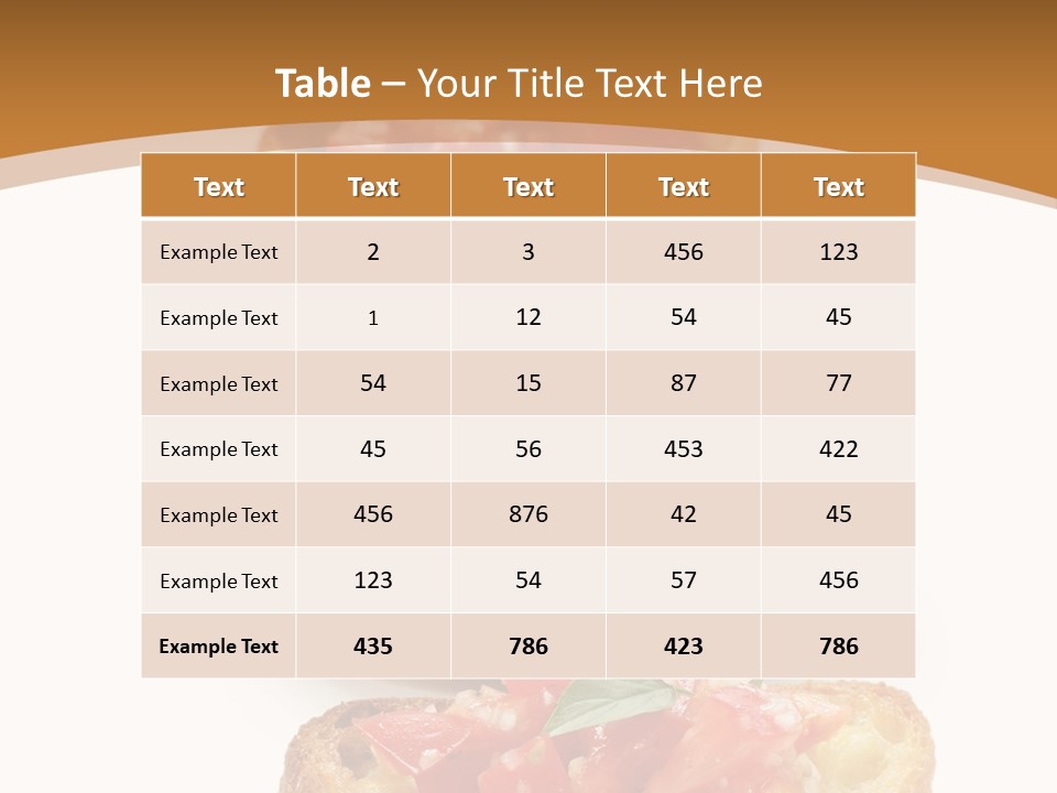 Appetizer Food Oil PowerPoint Template