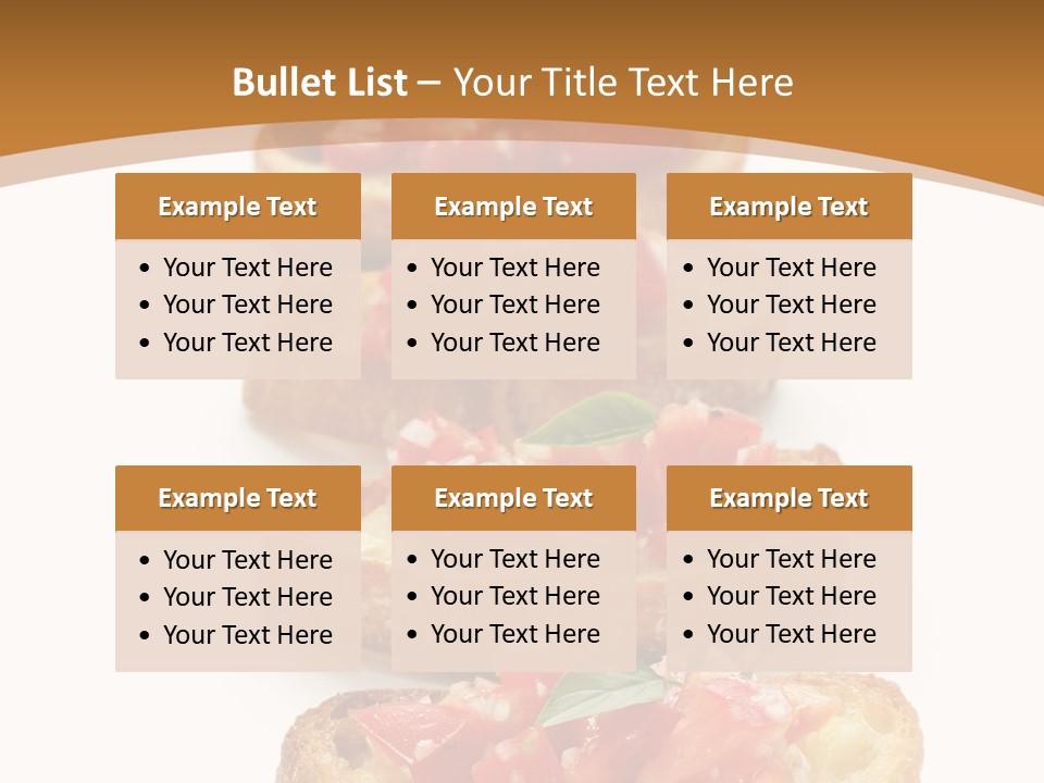 Appetizer Food Oil PowerPoint Template