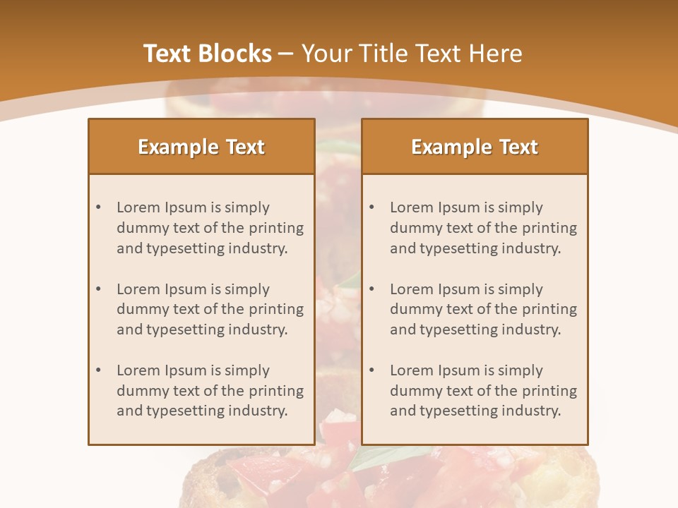 Appetizer Food Oil PowerPoint Template