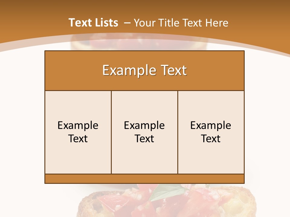 Appetizer Food Oil PowerPoint Template