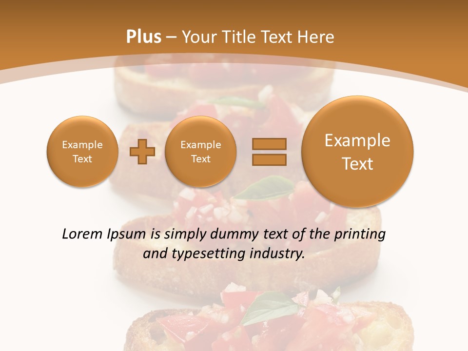 Appetizer Food Oil PowerPoint Template