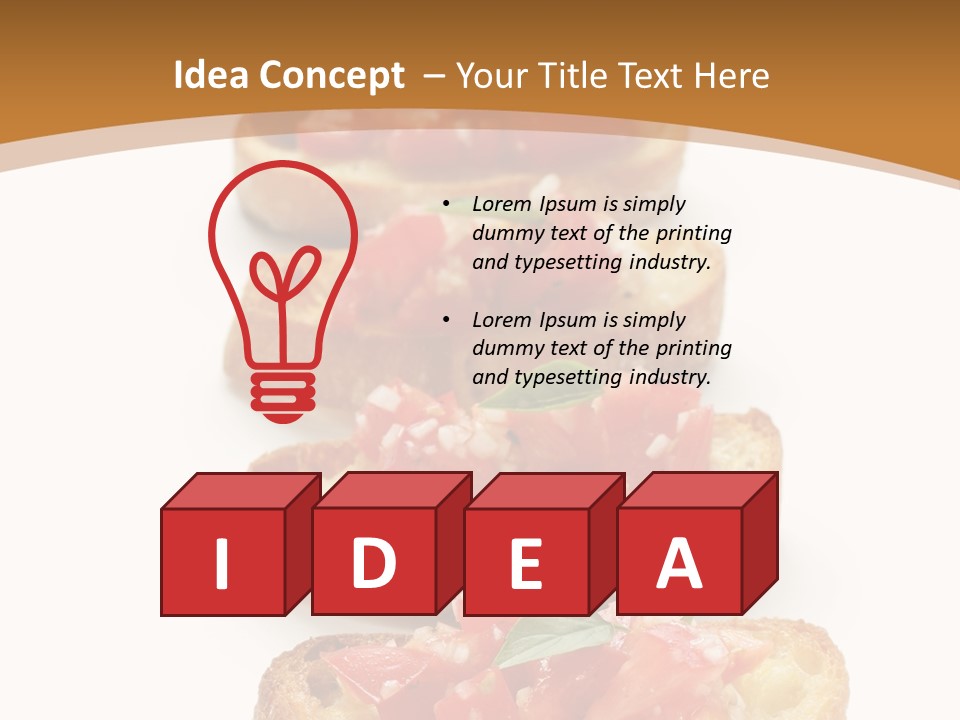 Appetizer Food Oil PowerPoint Template