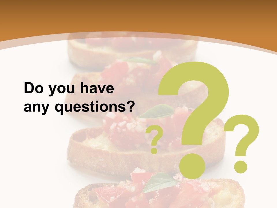 Appetizer Food Oil PowerPoint Template