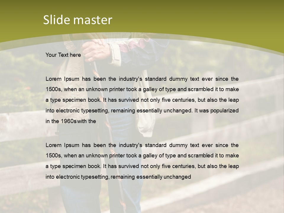 Active Pensioner Citizen PowerPoint Template