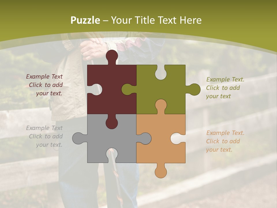 Active Pensioner Citizen PowerPoint Template