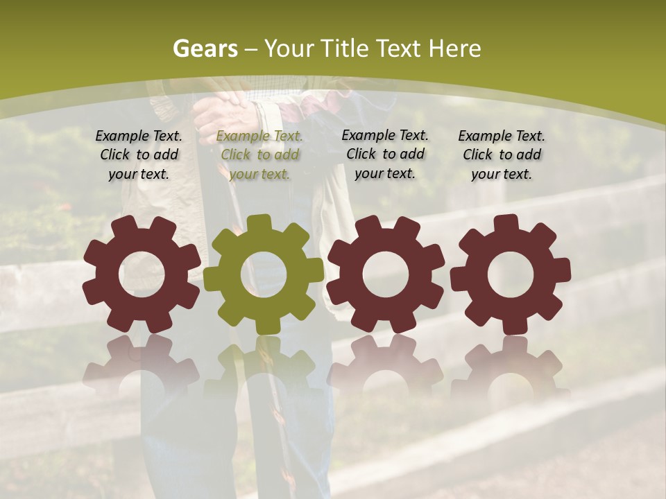 Active Pensioner Citizen PowerPoint Template