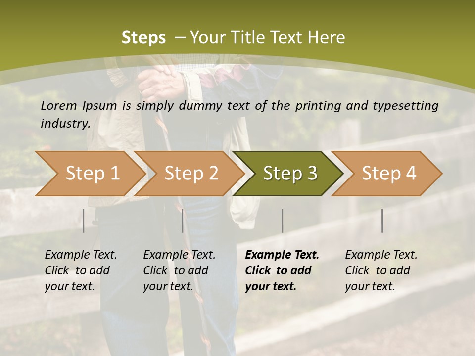 Active Pensioner Citizen PowerPoint Template