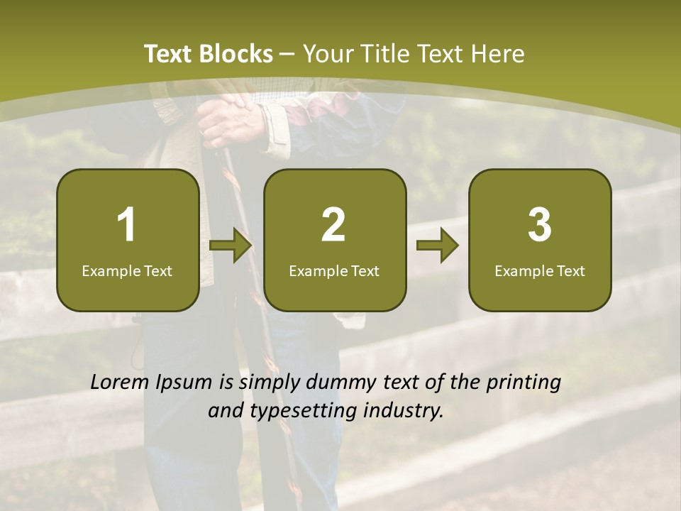 Active Pensioner Citizen PowerPoint Template