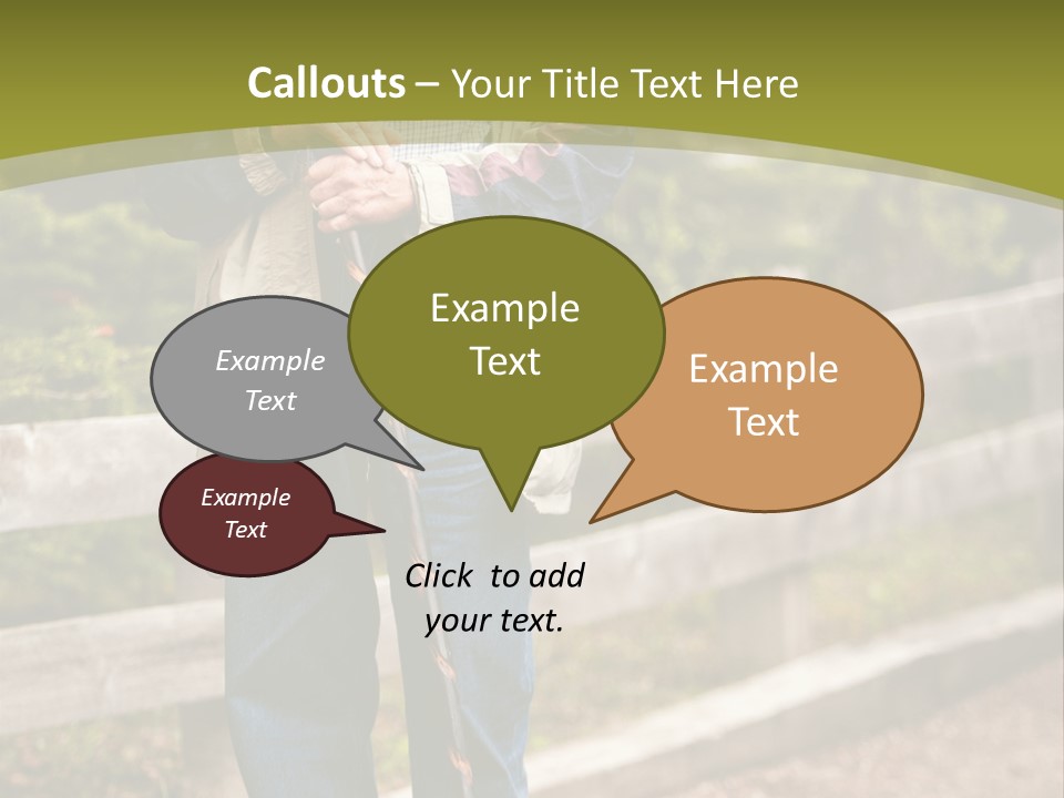 Active Pensioner Citizen PowerPoint Template