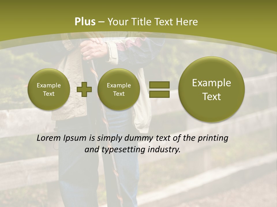 Active Pensioner Citizen PowerPoint Template