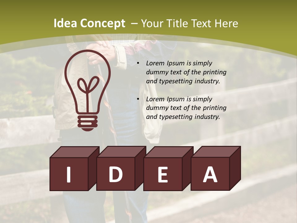 Active Pensioner Citizen PowerPoint Template