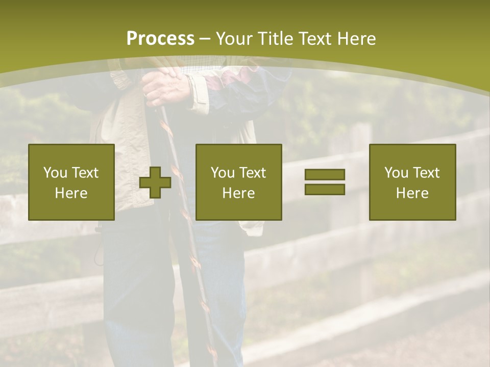 Active Pensioner Citizen PowerPoint Template