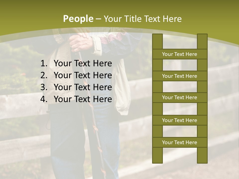 Active Pensioner Citizen PowerPoint Template