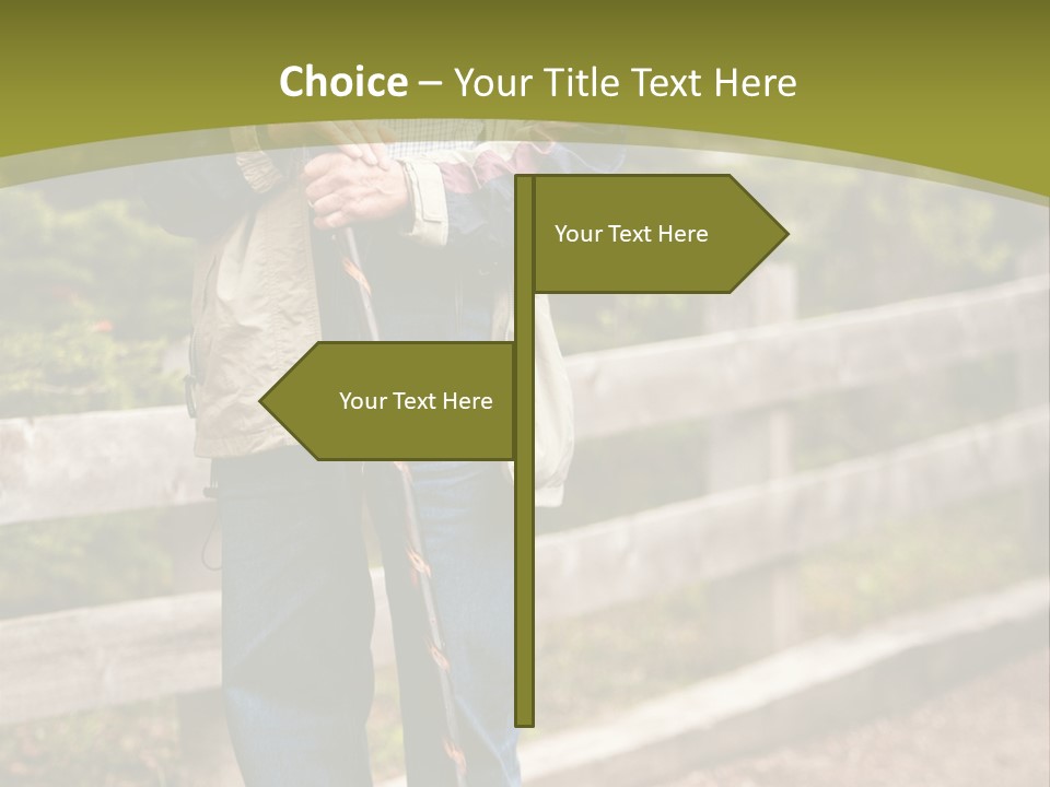 Active Pensioner Citizen PowerPoint Template