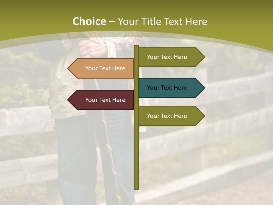 Active Pensioner Citizen PowerPoint Template