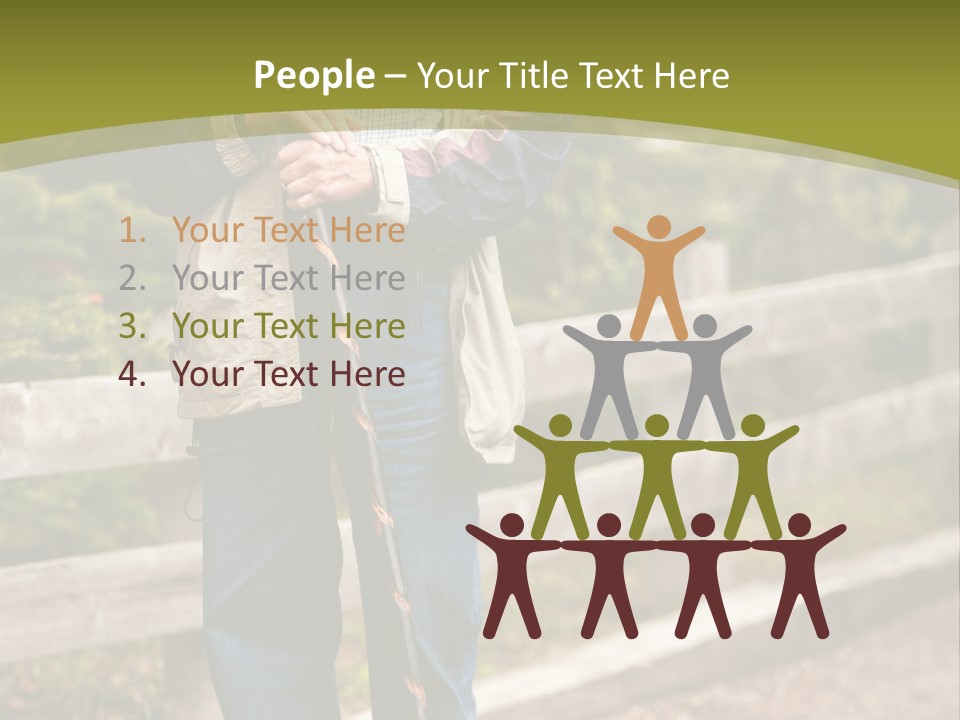 Active Pensioner Citizen PowerPoint Template