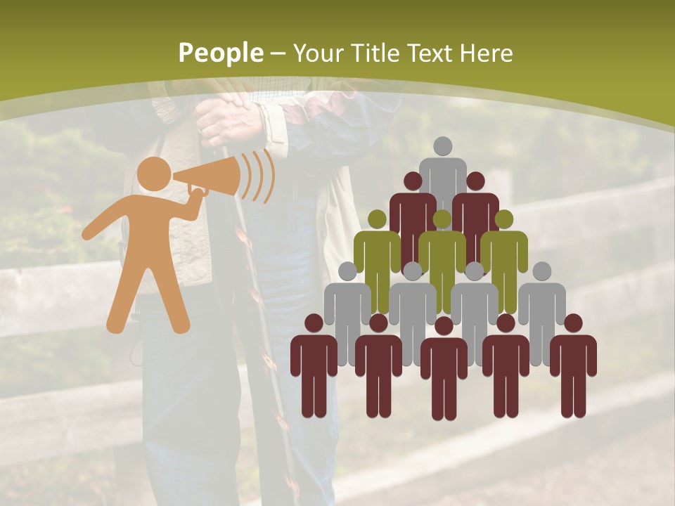 Active Pensioner Citizen PowerPoint Template