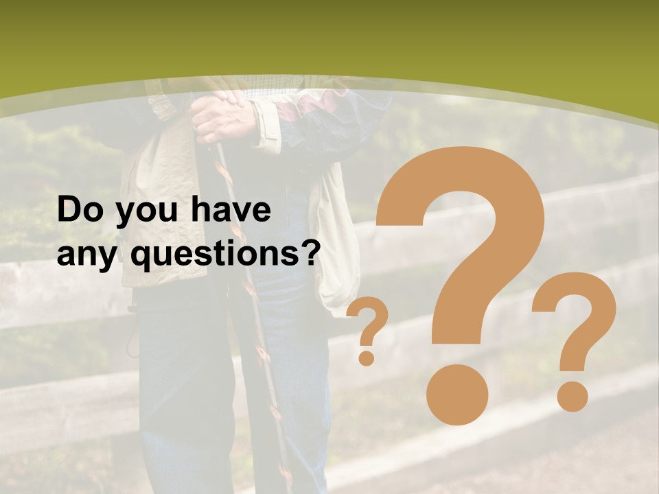 Active Pensioner Citizen PowerPoint Template