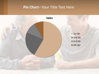 A Man And A Woman Sitting At A Table PowerPoint Template