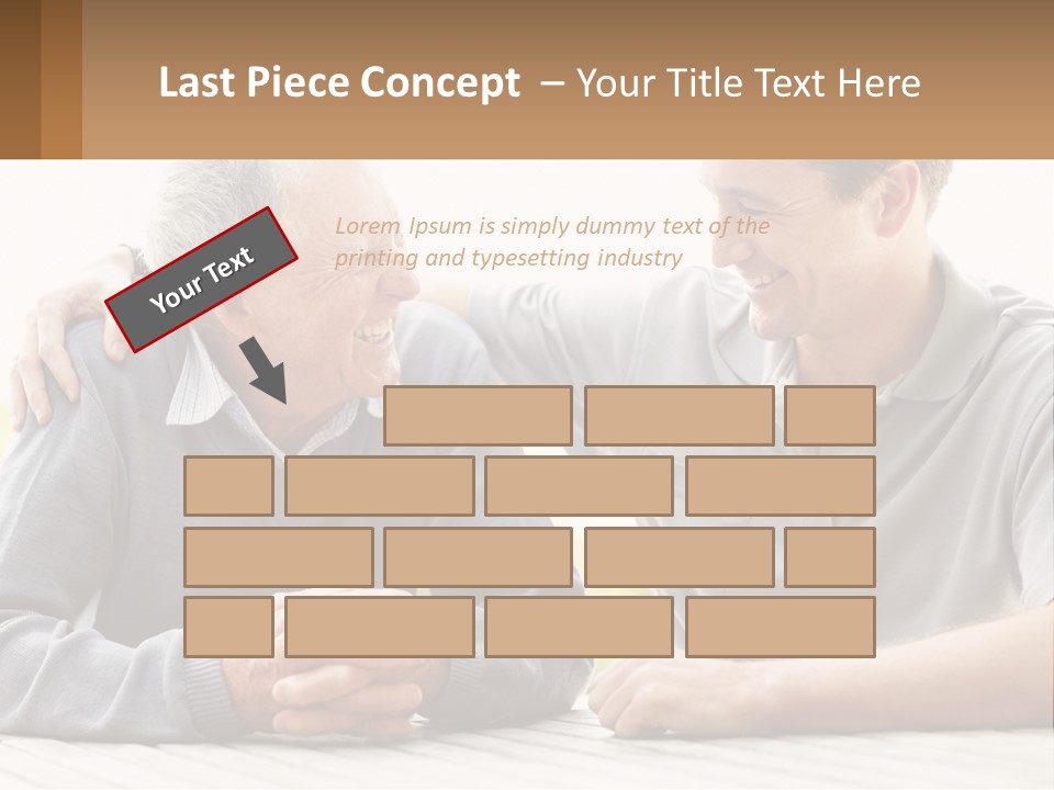 A Man And A Woman Sitting At A Table PowerPoint Template