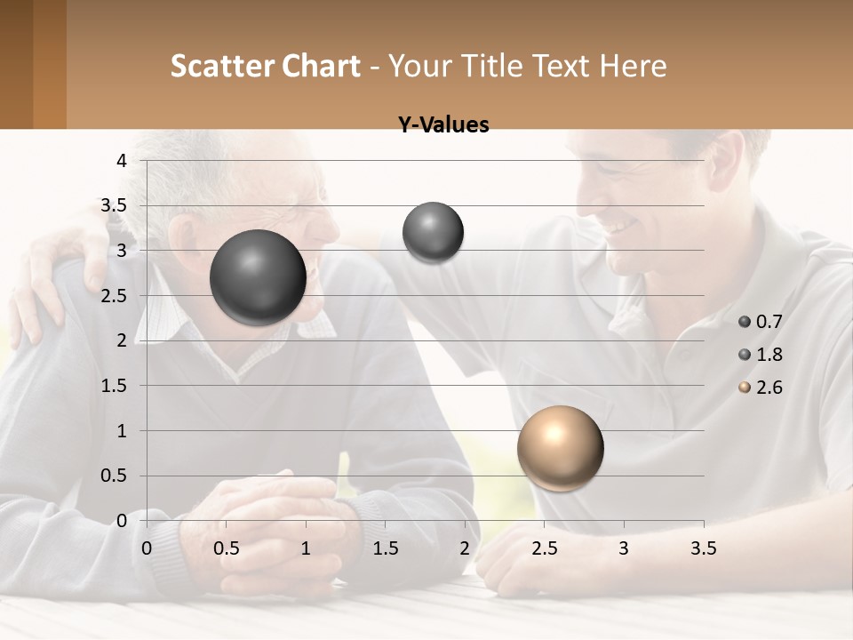 A Man And A Woman Sitting At A Table PowerPoint Template
