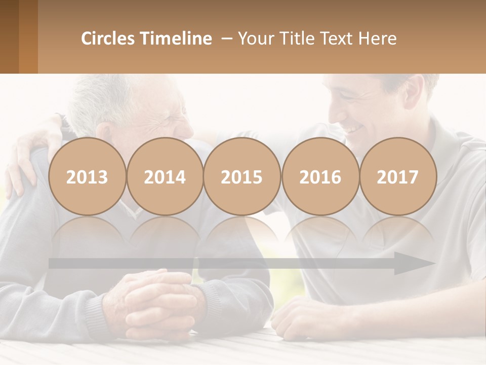 A Man And A Woman Sitting At A Table PowerPoint Template