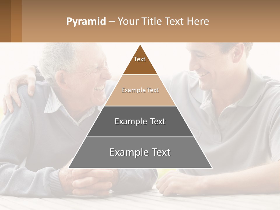 A Man And A Woman Sitting At A Table PowerPoint Template