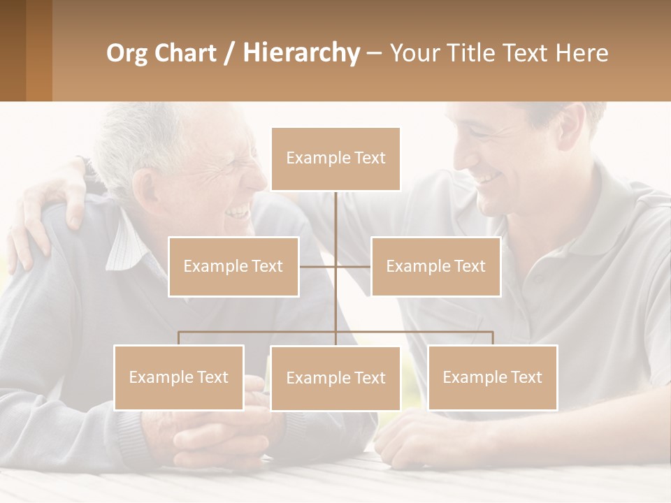 A Man And A Woman Sitting At A Table PowerPoint Template