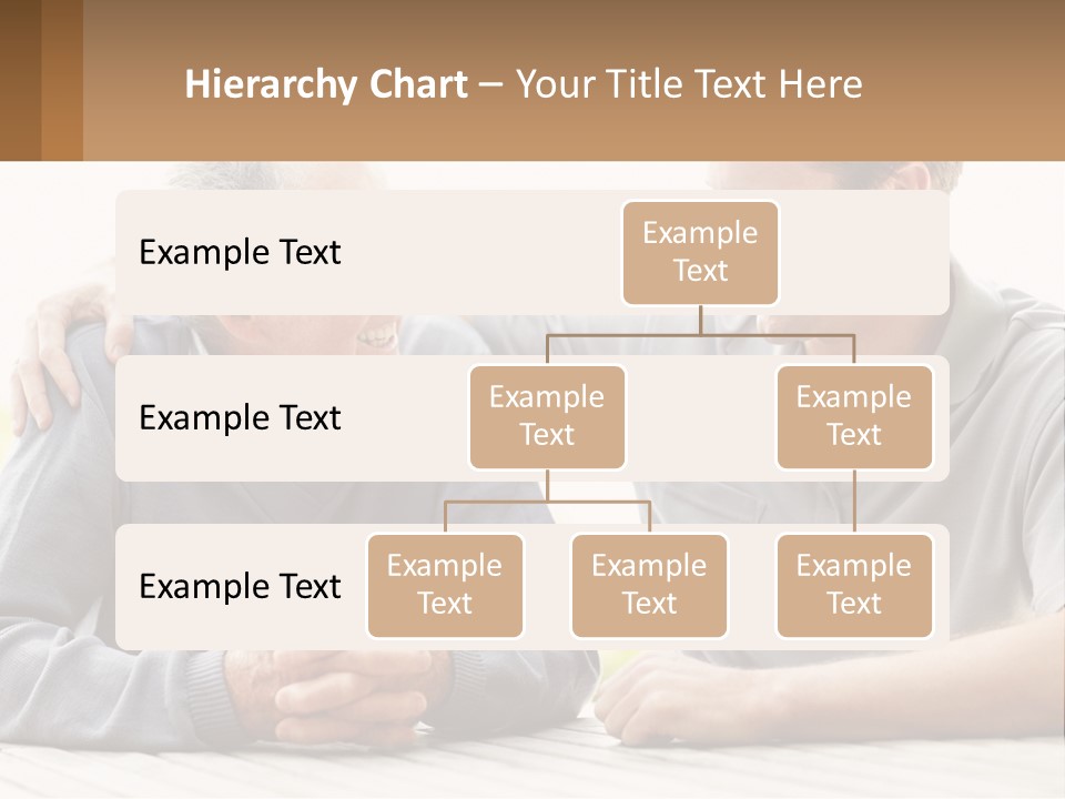 A Man And A Woman Sitting At A Table PowerPoint Template
