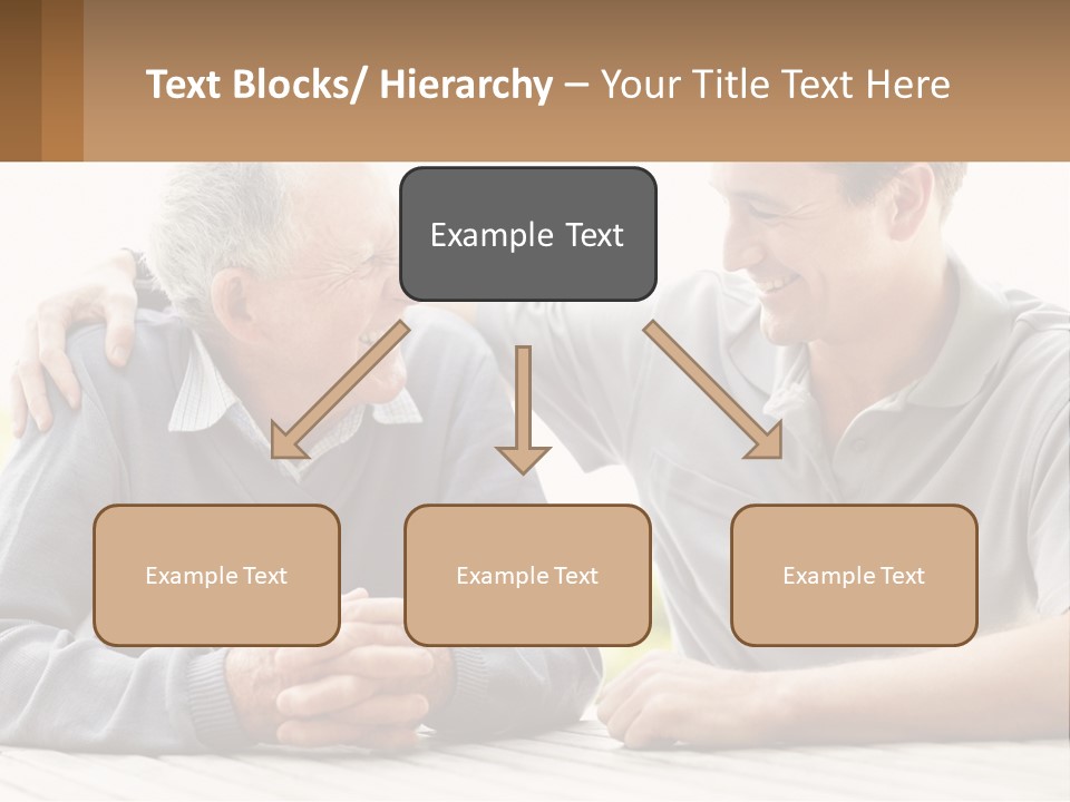 A Man And A Woman Sitting At A Table PowerPoint Template