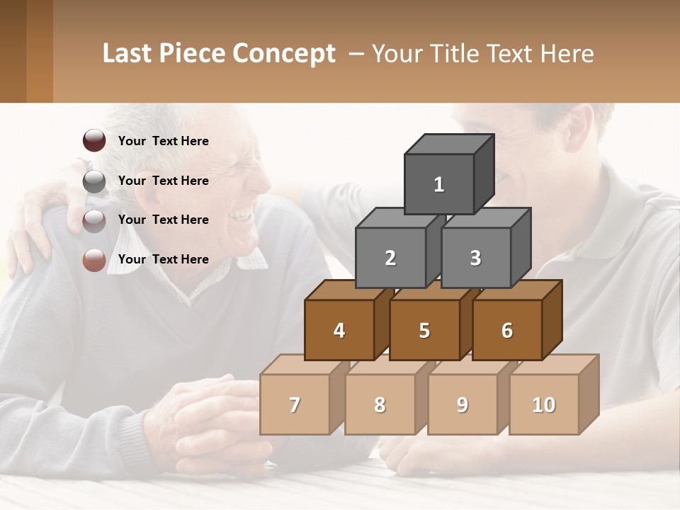 A Man And A Woman Sitting At A Table PowerPoint Template