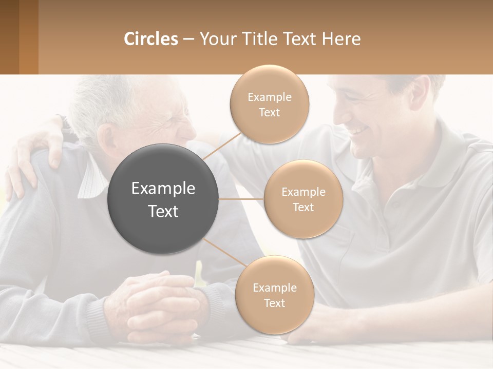 A Man And A Woman Sitting At A Table PowerPoint Template