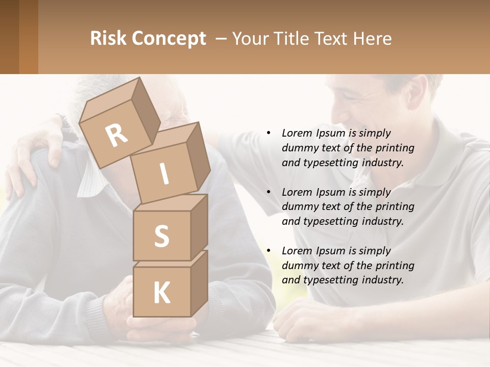 A Man And A Woman Sitting At A Table PowerPoint Template