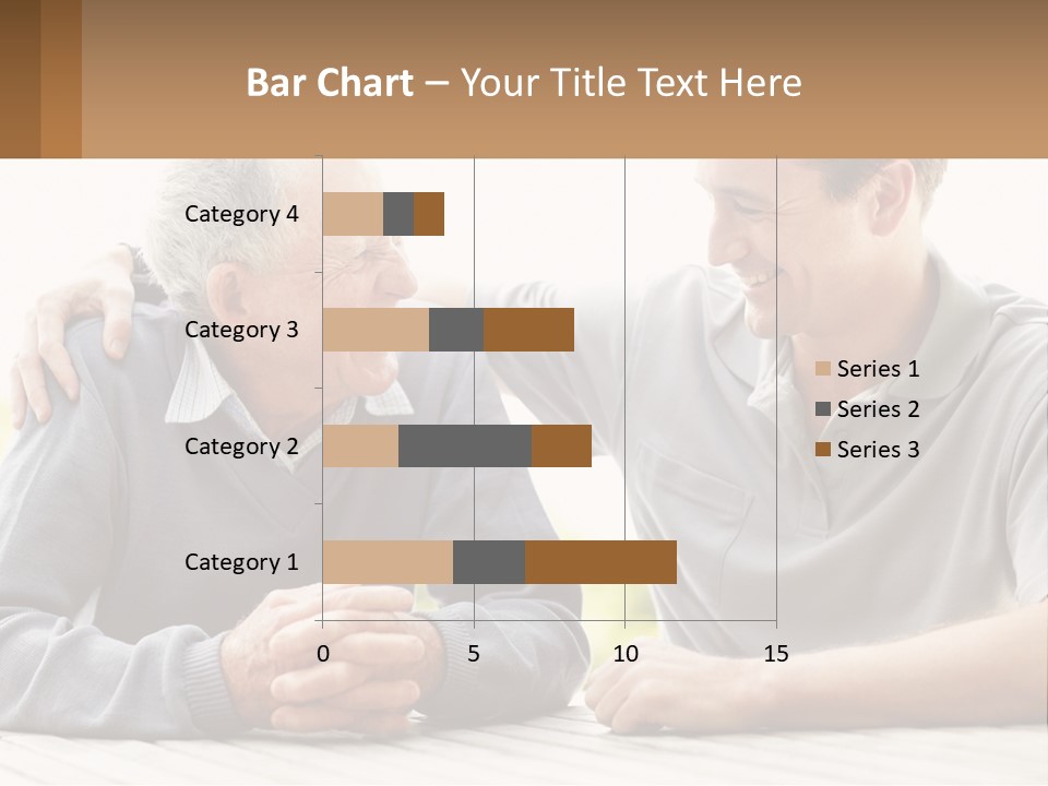 A Man And A Woman Sitting At A Table PowerPoint Template