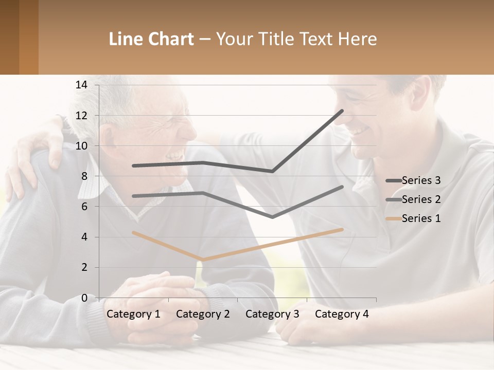 A Man And A Woman Sitting At A Table PowerPoint Template