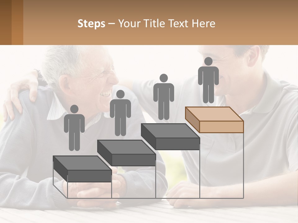 A Man And A Woman Sitting At A Table PowerPoint Template