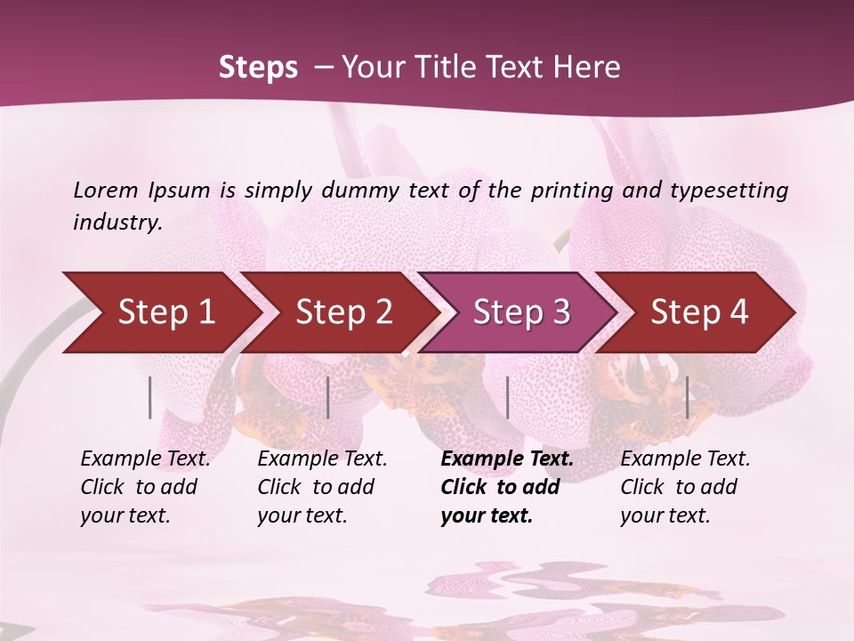 Valentine Stem Closeup PowerPoint Template