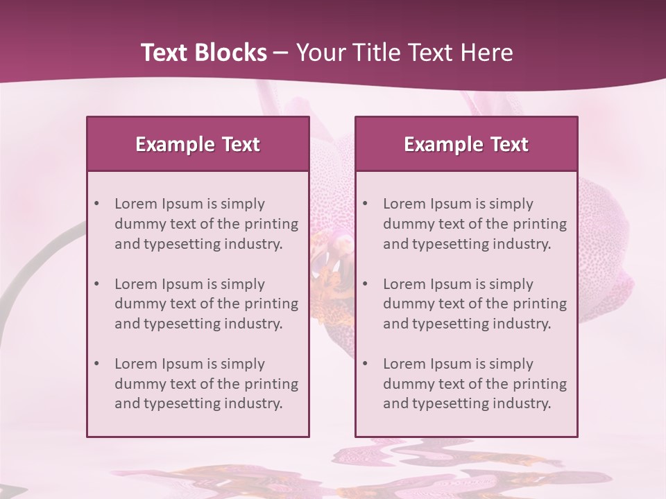 Valentine Stem Closeup PowerPoint Template