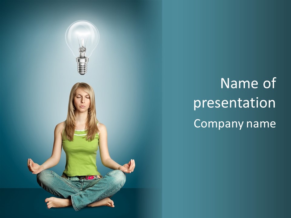 Idea Human Meditation PowerPoint Template
